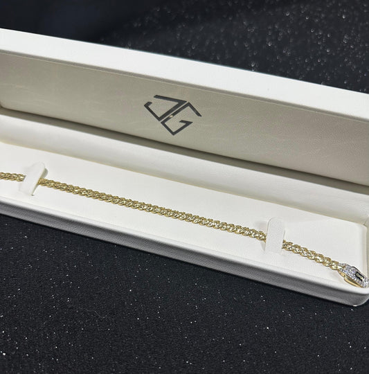 Pulso Monaco Chain oro 10 K 5 mm x 21 cm