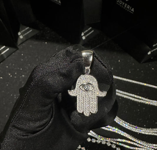 Dije mano de fatima plata