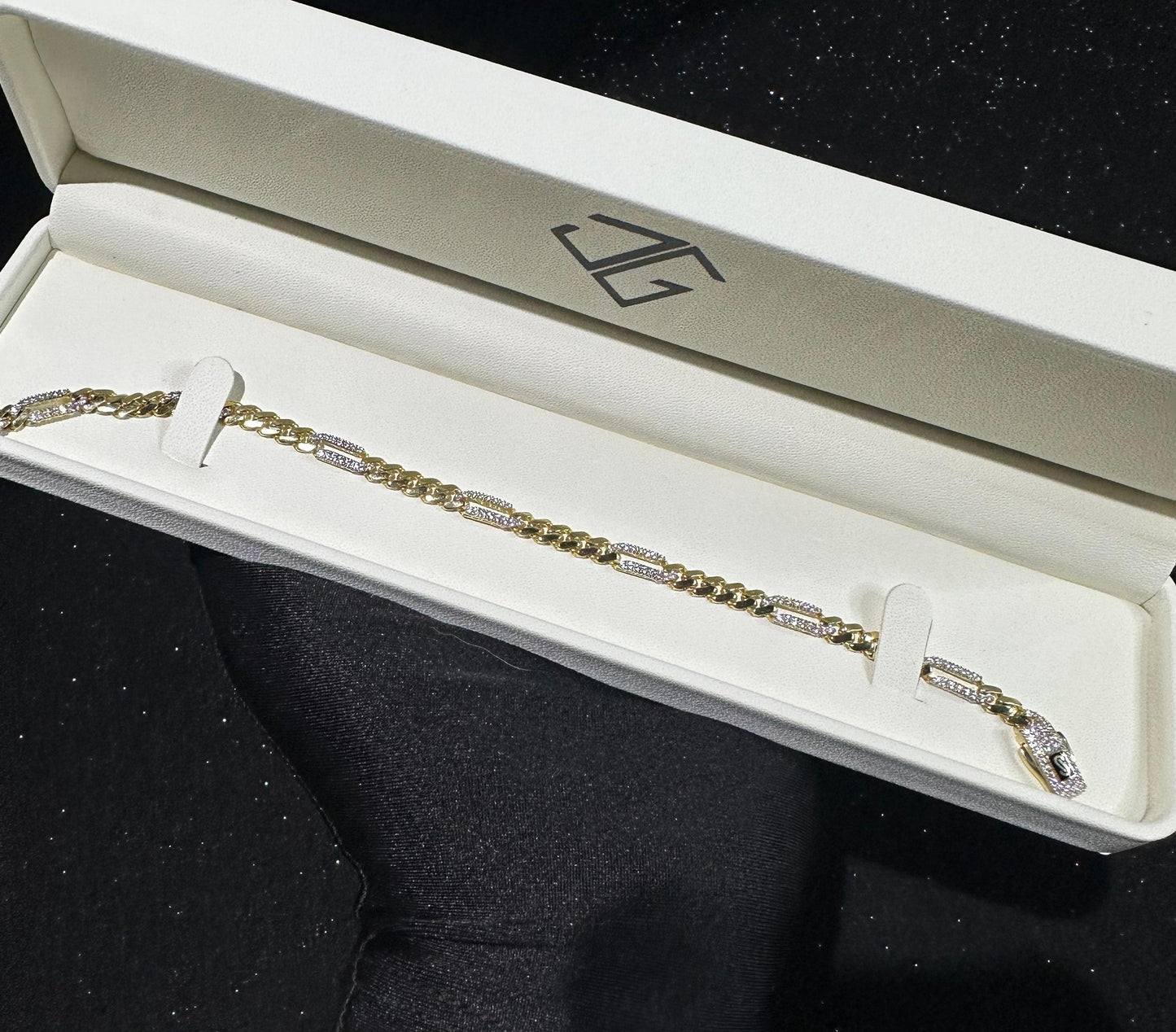 Pulso Monaco Chain oro 10 K 4.5 mm x 21 cm