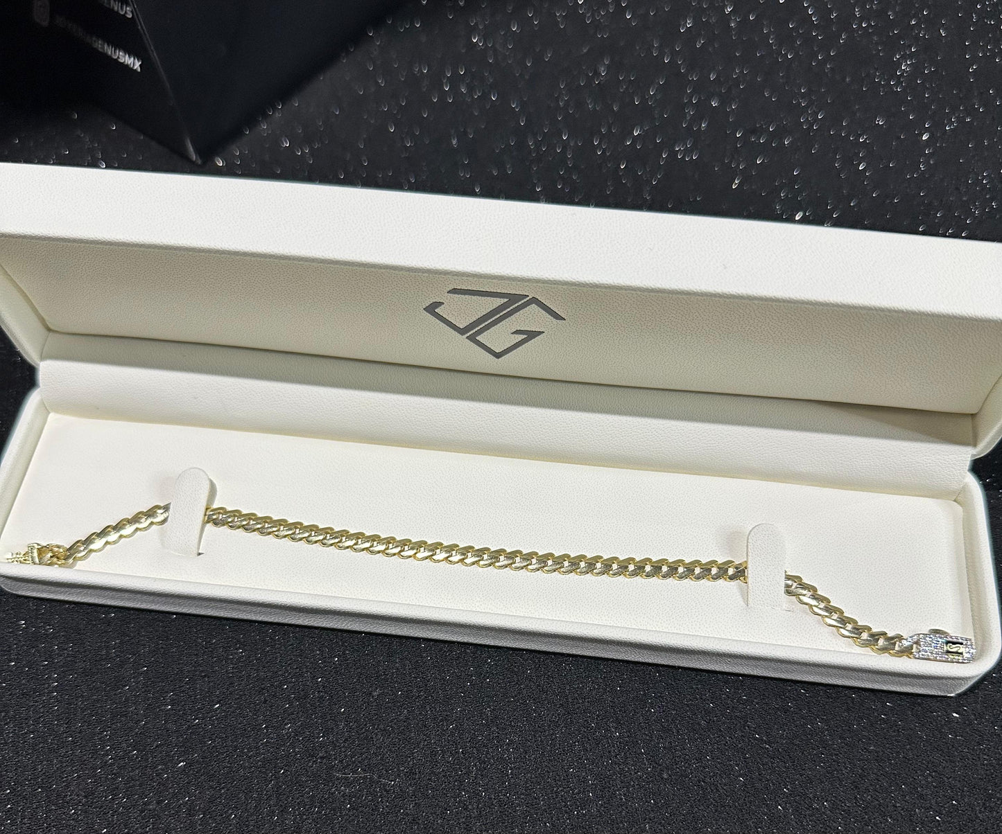 Pulso Monaco Chain oro 10 K 4.5 mm x 21 cm