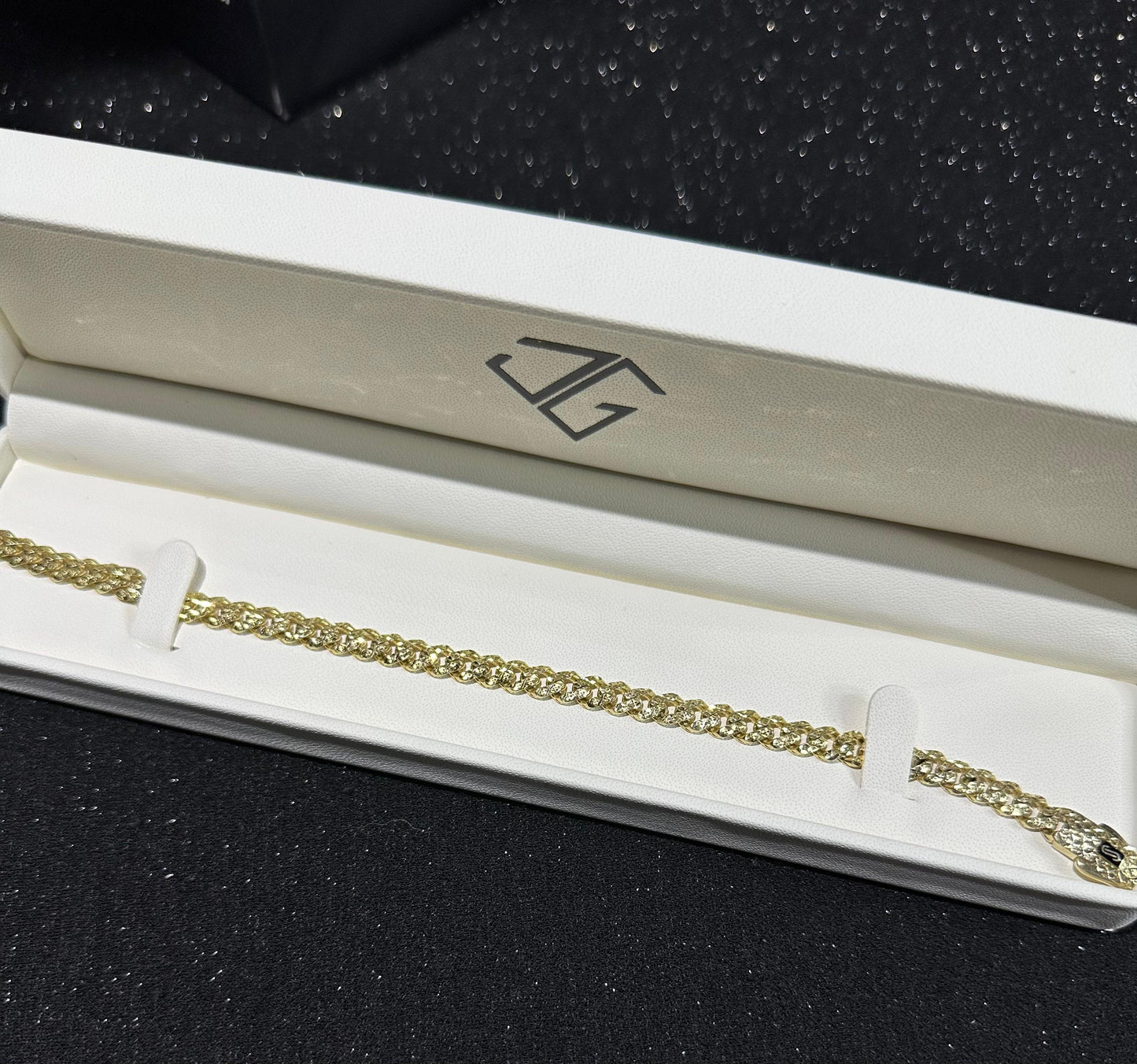 Pulso Monaco Chain oro 10 K 6 mm x 21.5 cm