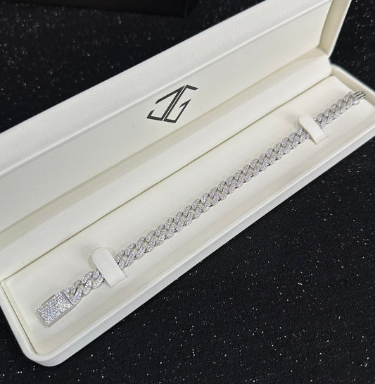 Pulso cuban link plata 7 mm x 20 cm