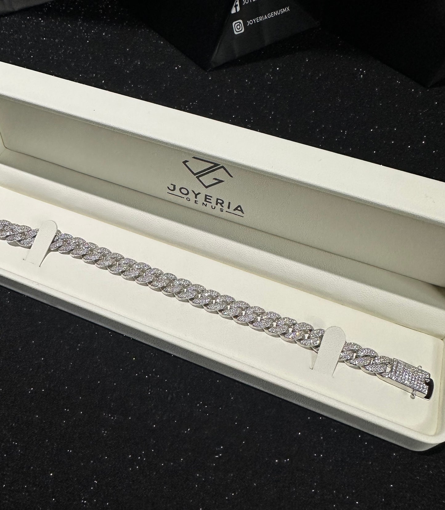 Pulso cubano plata .925 9 mm x 20.5 cm