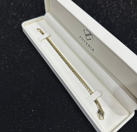 Pulso Monaco Chain oro 10 K 5 mm x 18 cm