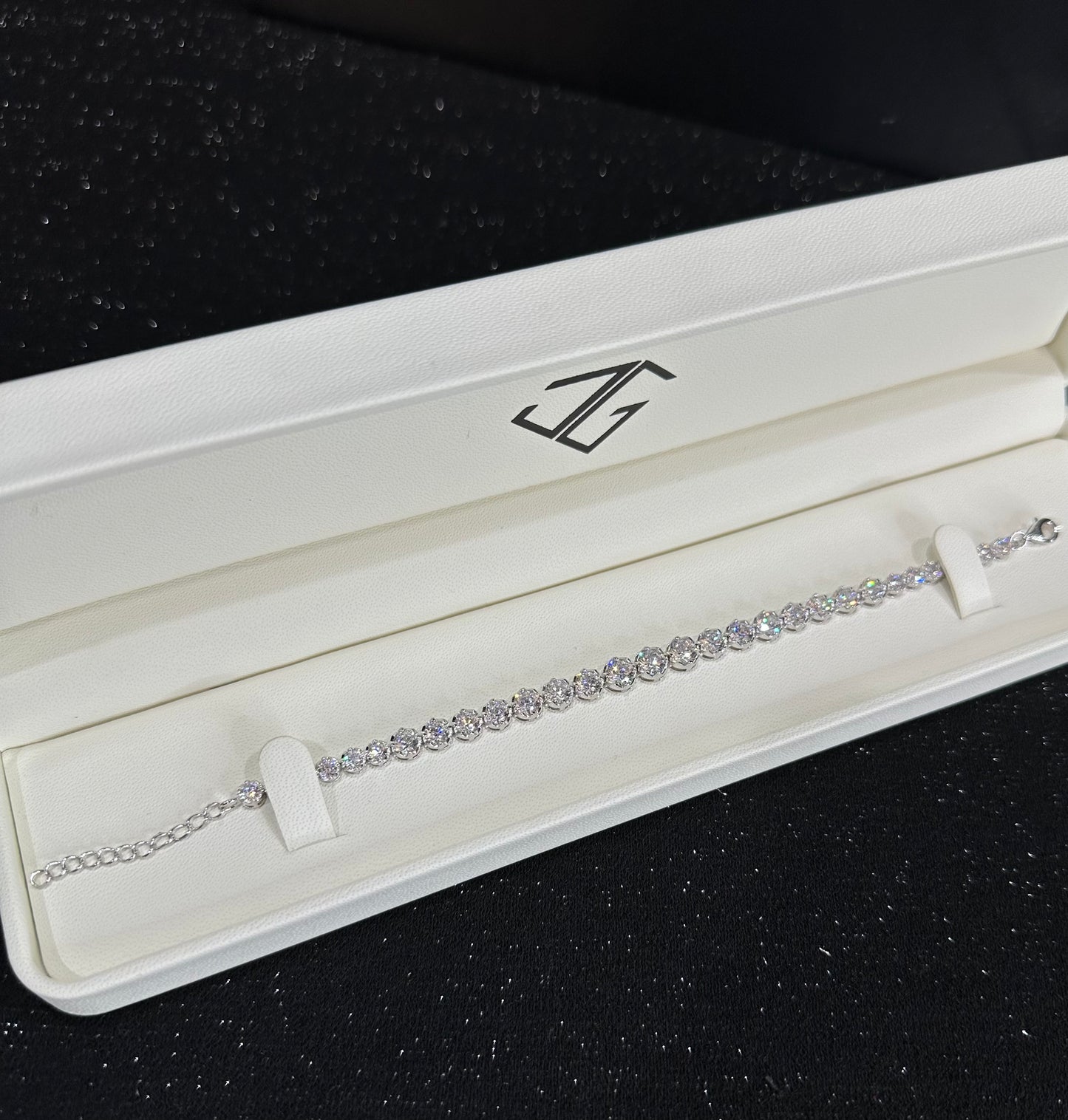 Pulso circulos plata ajustable 16-19 cm