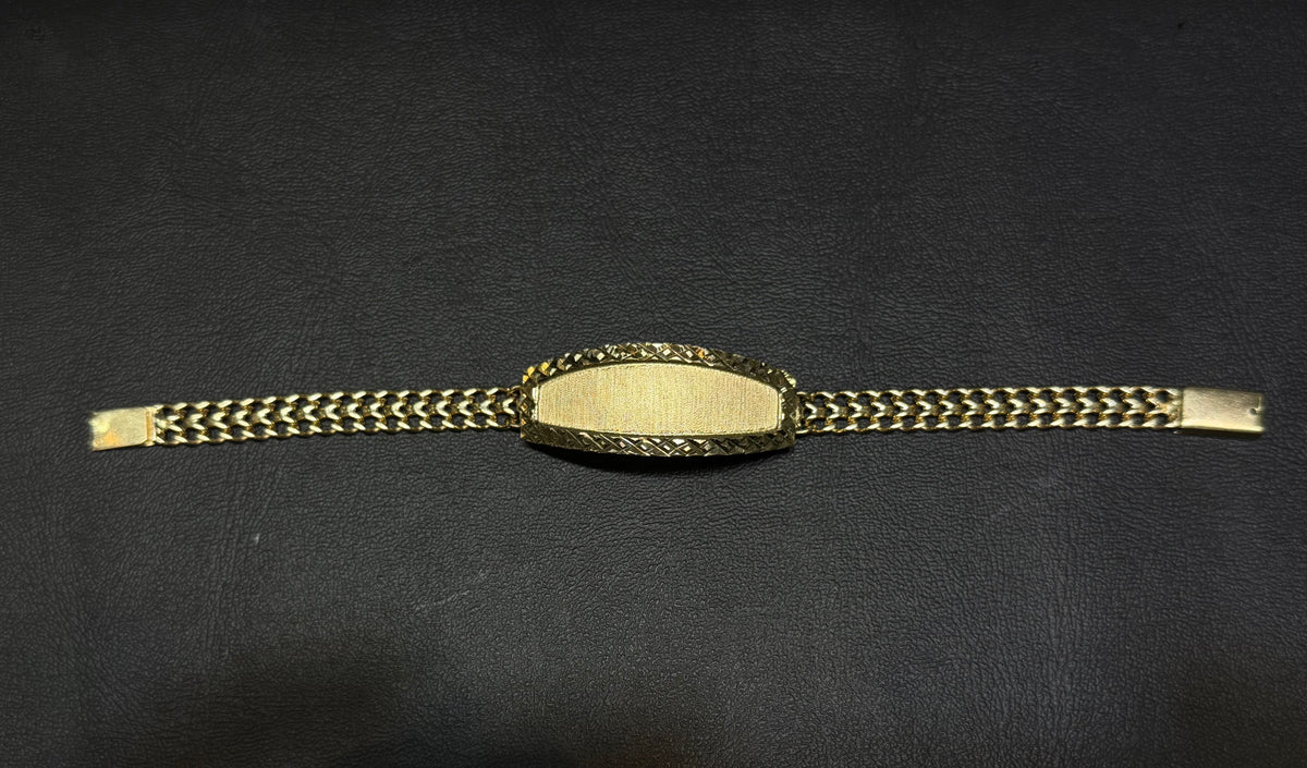 Esclava de petatillo 7 mm x 16 cm Oro 10k