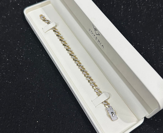 Pulso Monaco Chain oro 10 K 6.5 mm x 18 cm