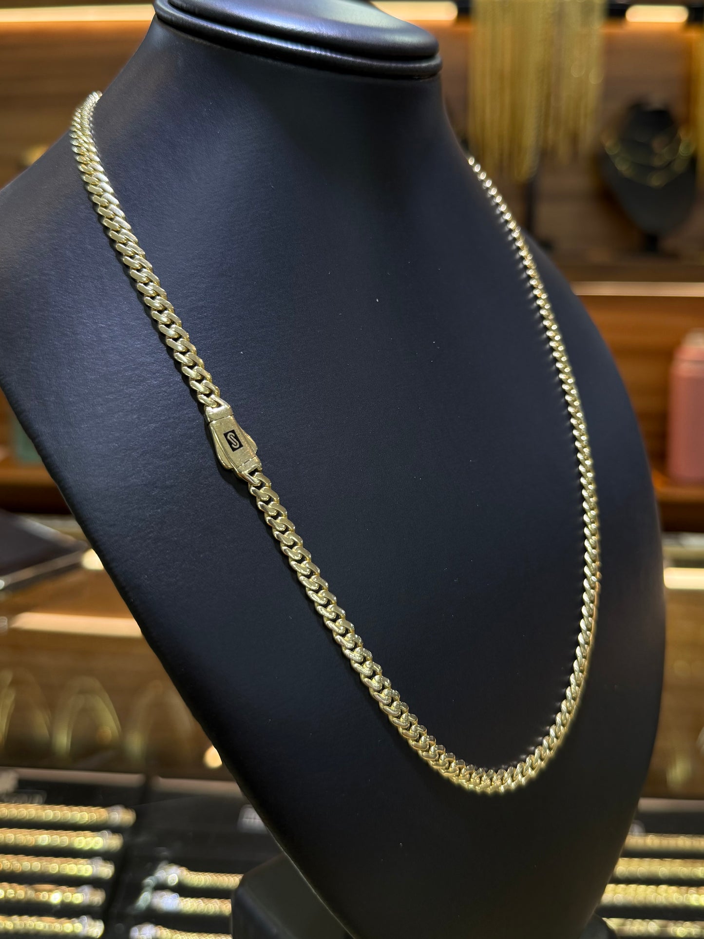 Cadena Mónaco Chain 5 mm x 55 cm Oro 10 K