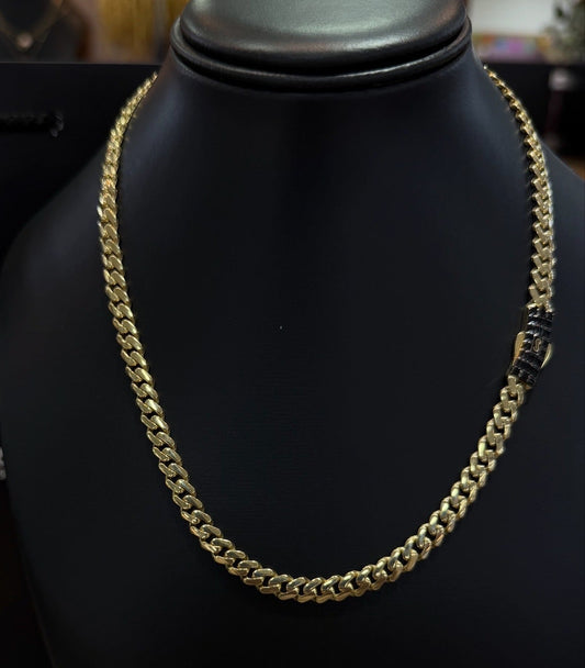Mónaco Chain 6.5 mm x 45 cm Oro 10 K