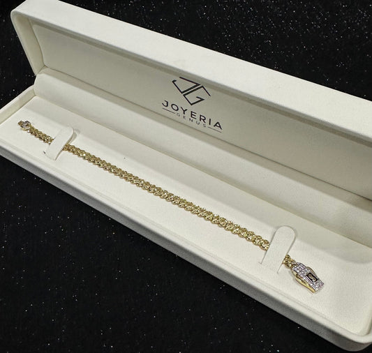 Pulso Monaco Chain oro 10 K 5 mm x 18 cm