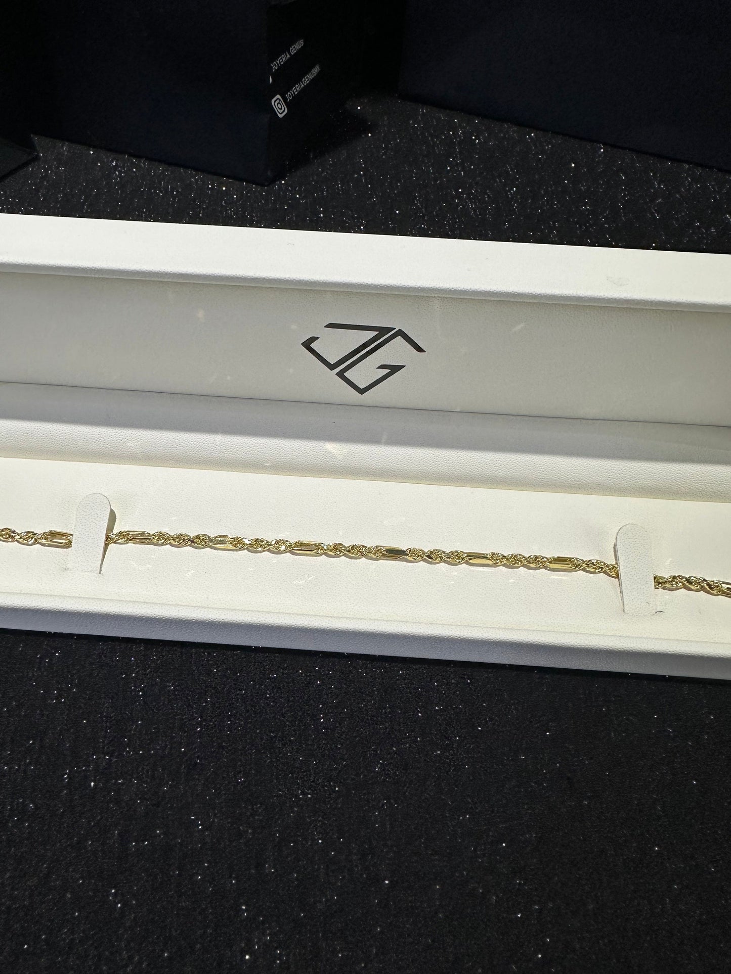 Pulso torzal figaro oro 10 K 3 mm x 21 cm