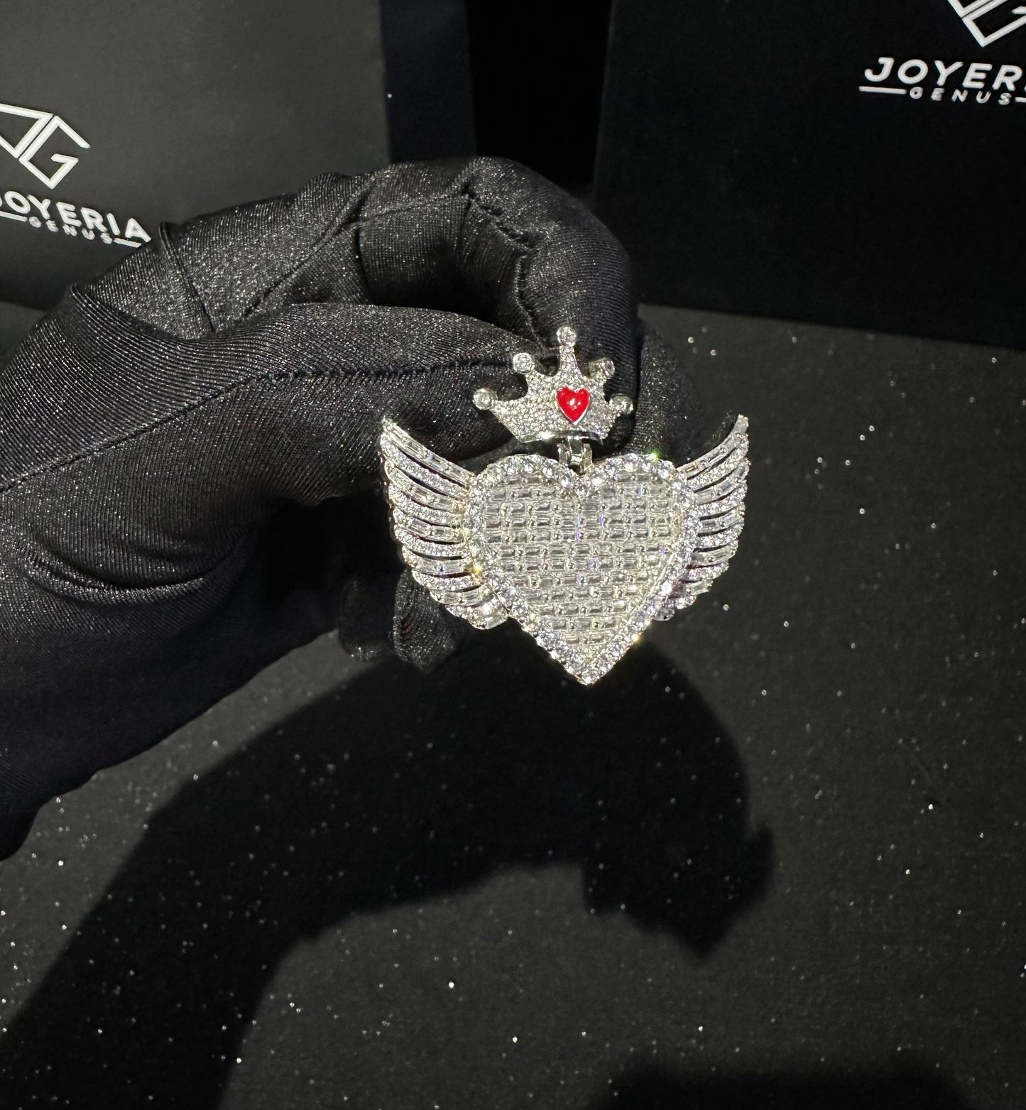 CORAZON CORONA PLATA