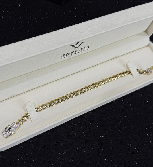 Pulso Monaco Chain oro 10 K 6.5 mm x 18 cm