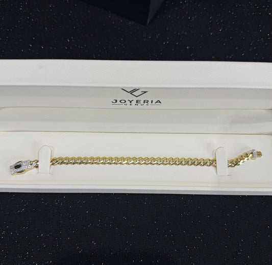 Pulso Monaco Chain oro 10 K 6.5 mm x 18 cm