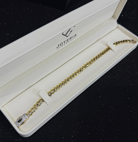 Pulso Monaco Chain oro 10 K 6.5 mm x 21 cm