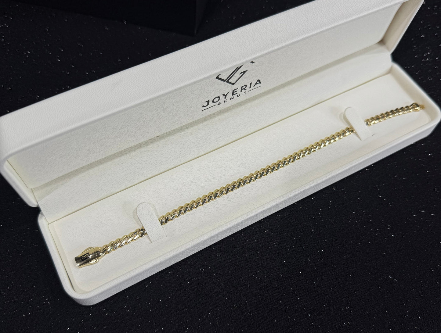 Pulso Monaco Chain oro 10 K 4 mm x 21 cm