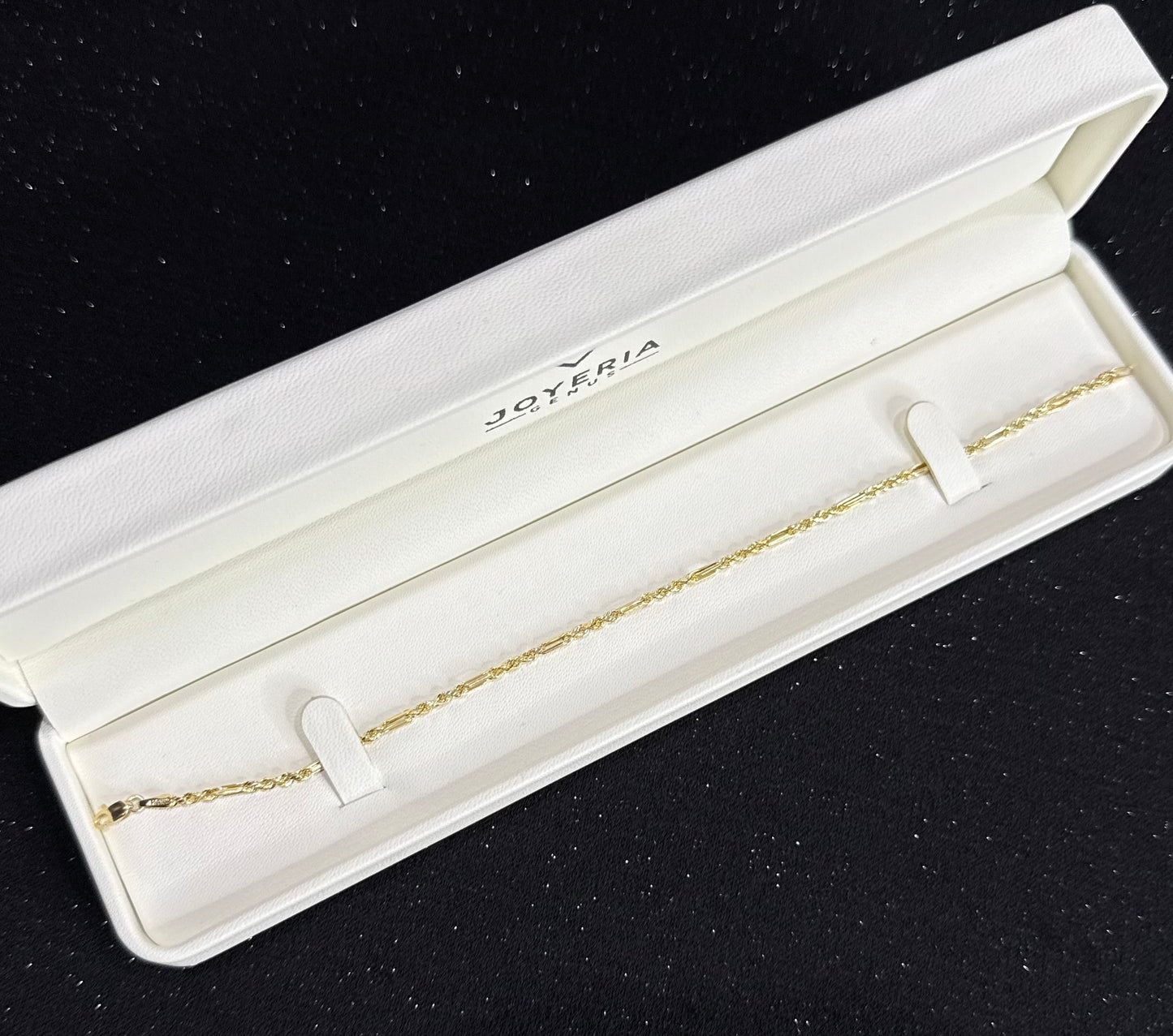 Pulso torzal figaro oro 10 K 2 mm x 21 cm