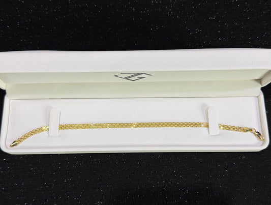 Pulsera 4mm x 21cm Oro 10k