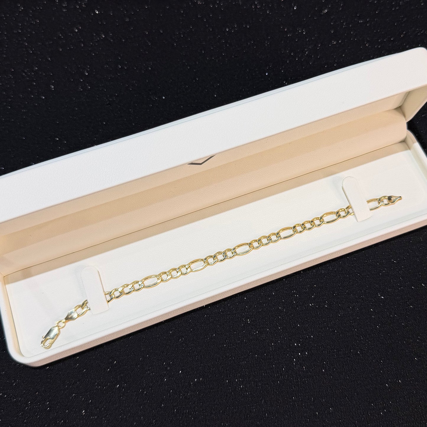 Pulso crtr 5.5 mm x 19 cm Oro 10k.