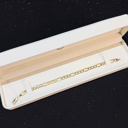 Pulso crtr 5.5 mm x 19 cm Oro 10k.