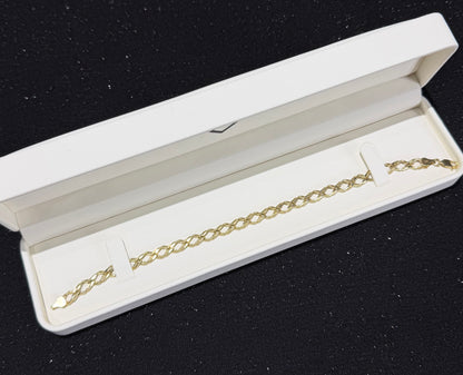 Pulso 5.5 mm x 21 cm Oro 10k.