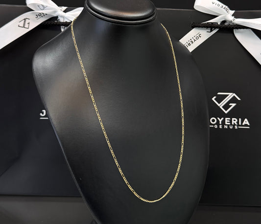 Cadena crtr 2 mm x 55 cm Oro 10k.