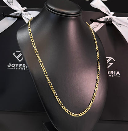 Cadena tipo Cartier 4.5mm x 60cm Oro 10k.