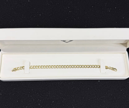 Pulso barbado 5 mm x 18 cm Oro 10k.