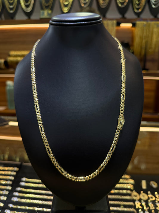 Cadena Mónaco Chain 5 mm x 60 cm Oro 10 K