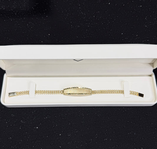 Esclava de petatillo 5.5 mm x 18 cm Oro 10k.