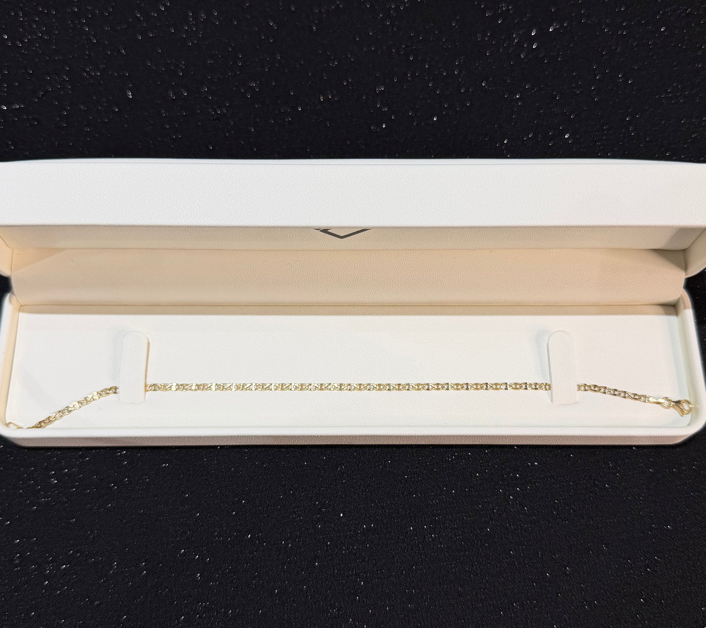 Pulso 2.5 mm x 21 cm Oro 10k.