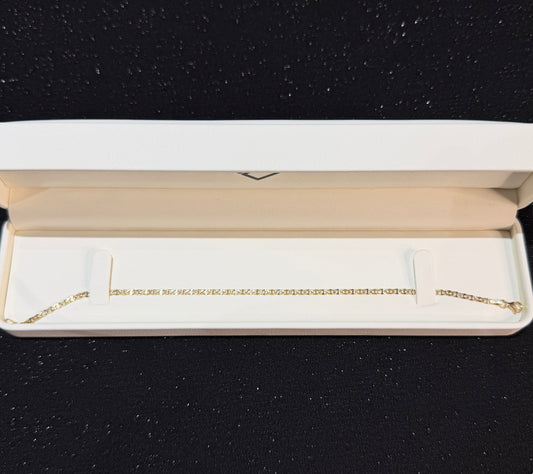 Pulso 2.5 mm x 21 cm Oro 10k.