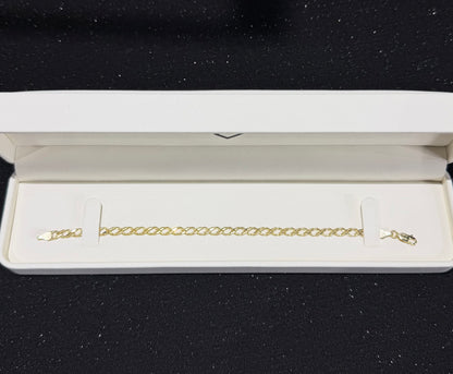 Pulso 4 mm x 18 cm Oro 10k.