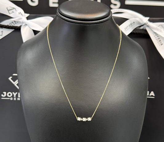 Gargantilla con dije trébol 45cm