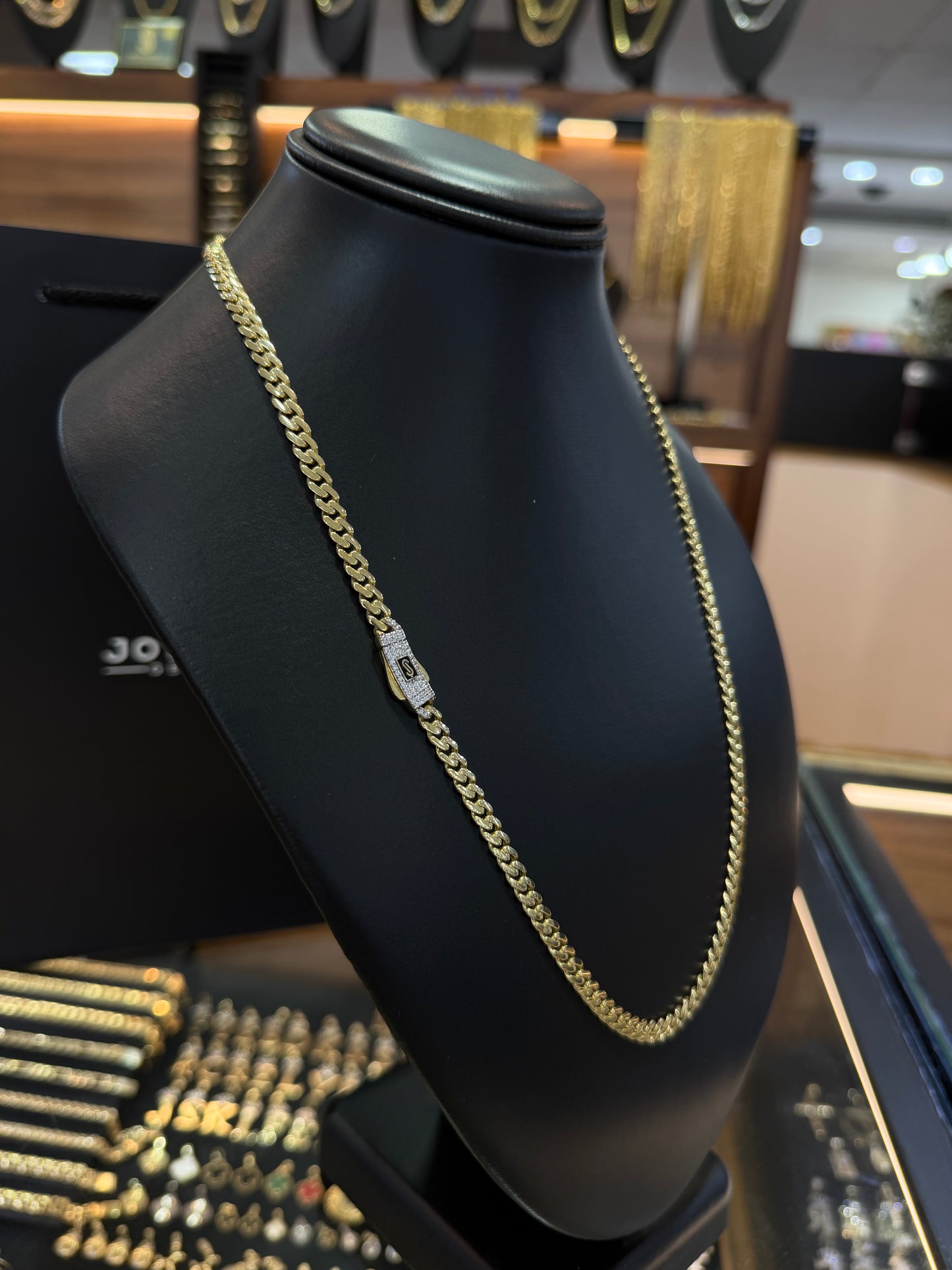 Mónaco Chain 5 mm x 55 cm Oro 10 K