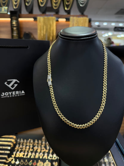 Mónaco Chain 6.5 mm x 50 cm Oro 10 K