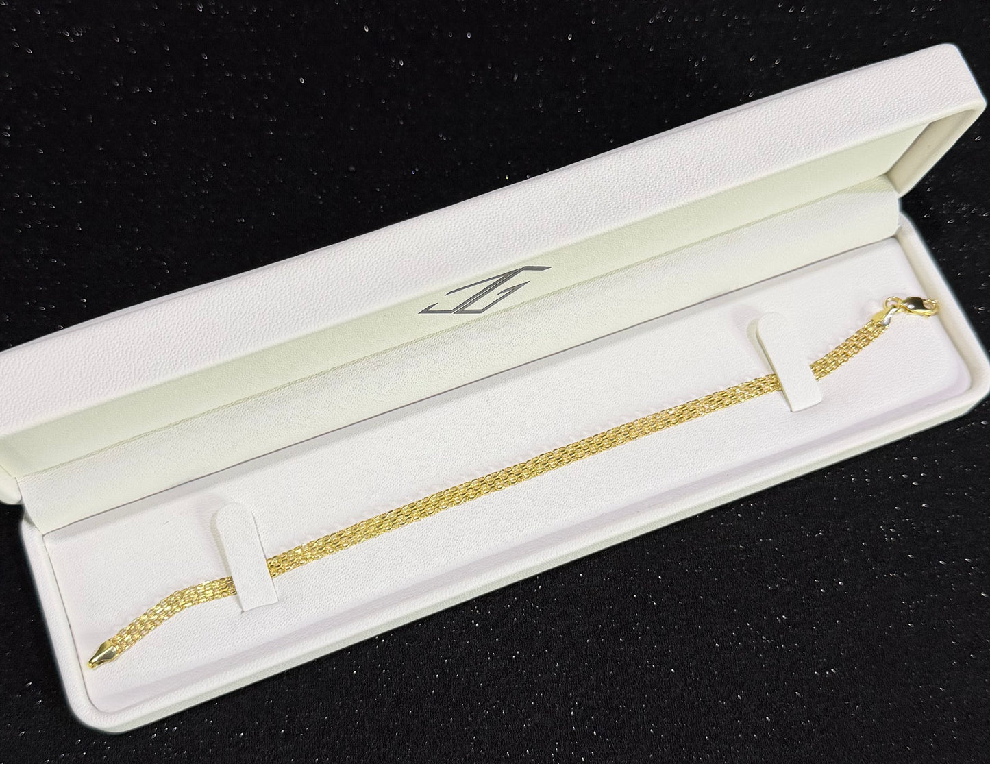 Pulsera 4mm x 21cm Oro 10k