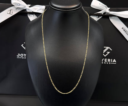 Cadena crtr 2 mm x 55 cm Oro 10k.