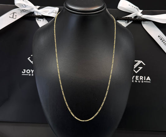 Cadena crtr 2 mm x 55 cm Oro 10k.