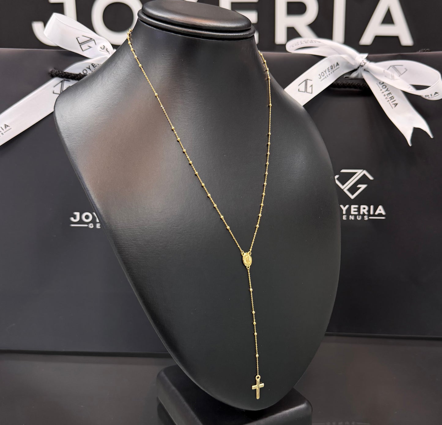 Rosario de 45cm Oro 10k