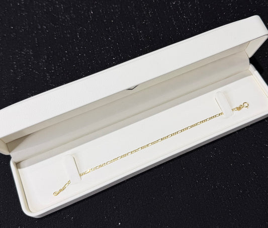 Pulso tipo crtr 2 mm x 18 cm Oro 10k.