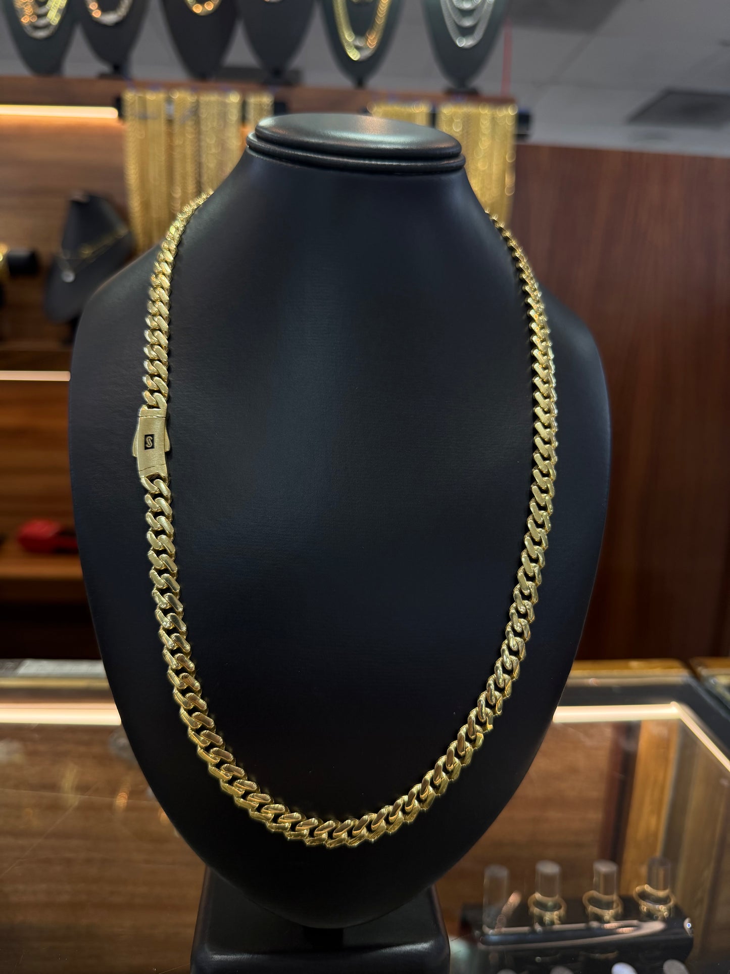 Cadena Monaco Chain oro 10 K 8 mm x 60 cm