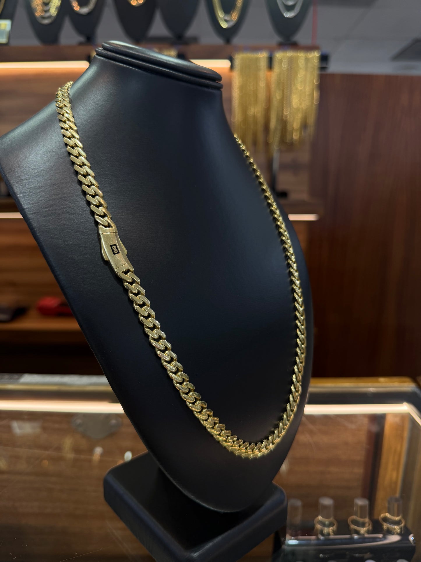 Cadena Monaco Chain oro 10 K 8 mm x 60 cm