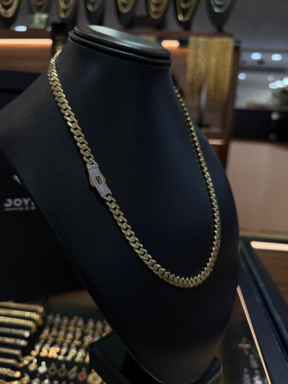 Mónaco Chain 6.5 mm x 50 cm Oro 10 K