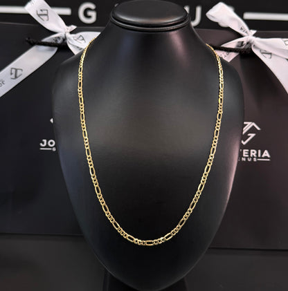 Cadena tipo Cartier 4mm x 60cm Oro 10k.