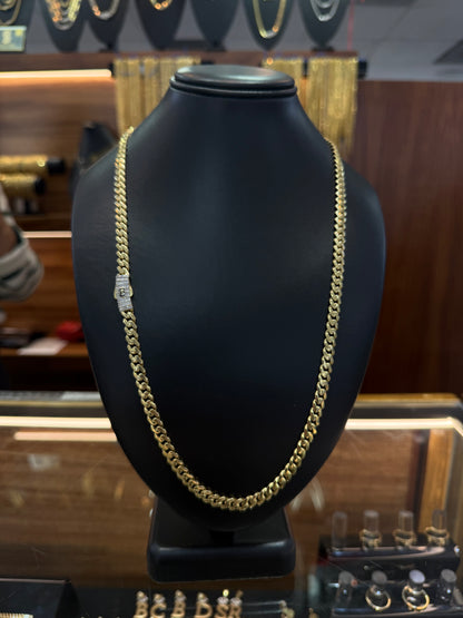 Cadena Monaco Chain oro 10 K 6.5 mm x 65 cm