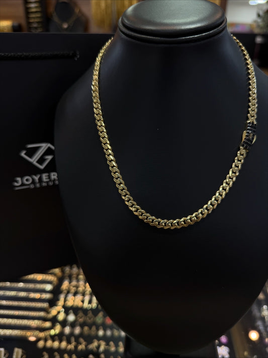 Mónaco Chain 6.5 mm x 45 cm Oro 10 K