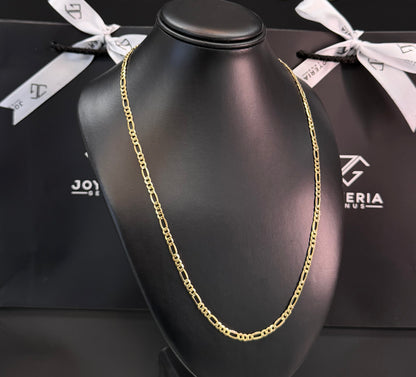 Cadena tipo Cartier 4mm x 60cm Oro 10k.