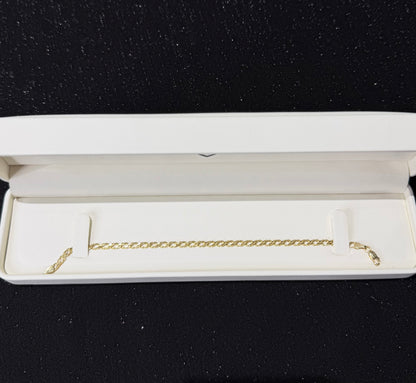 Pulso 3.5 mm x 18 cm Oro 10k.