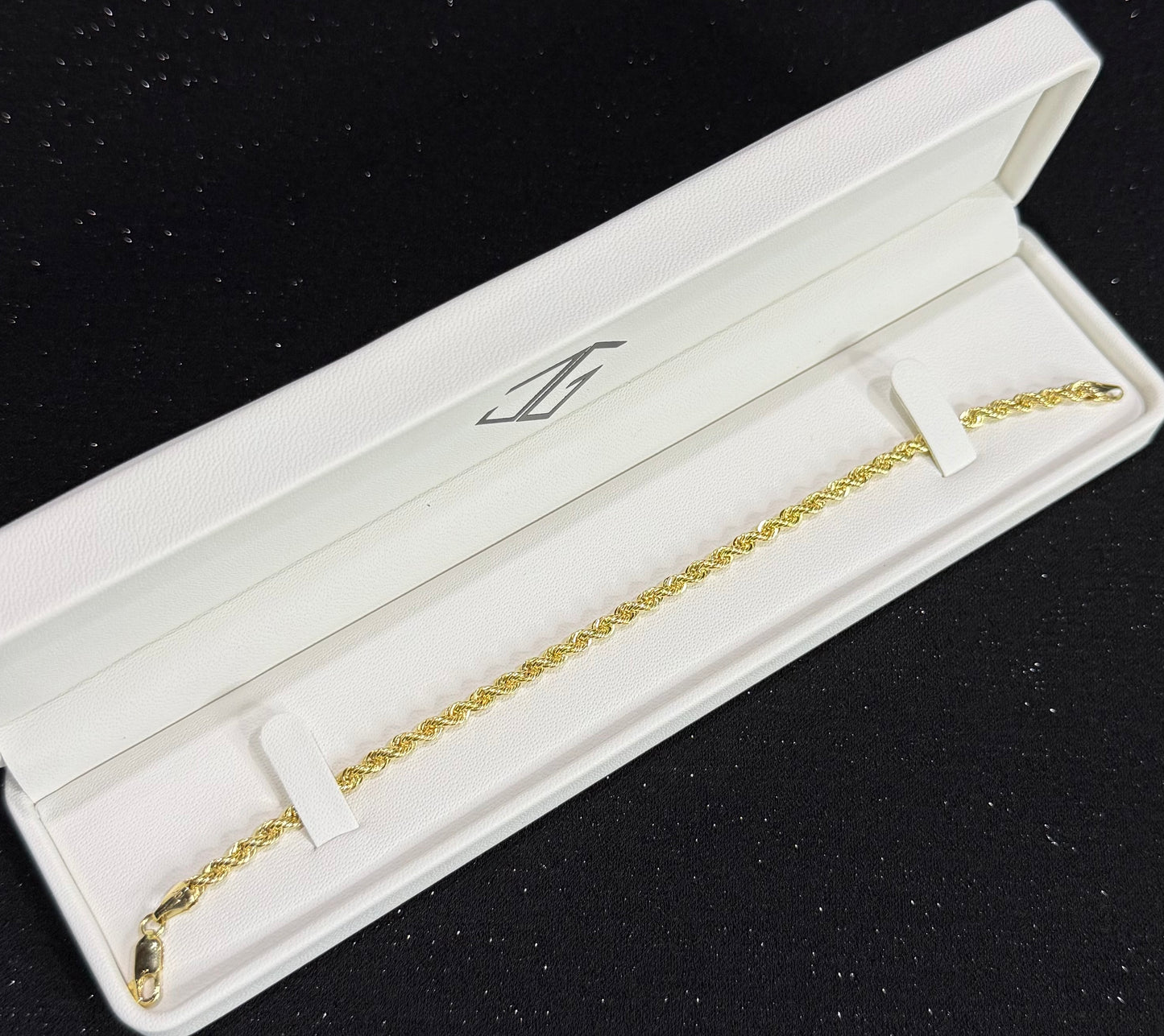 Pulso torzal oro 10 K 4 mm x 21 cm